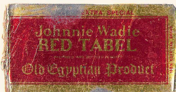 Johnny Wadi Red Table label