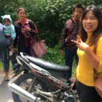 People of Sumatra #2: Santi (who got her scarf caught in her motorbike sprockets)
